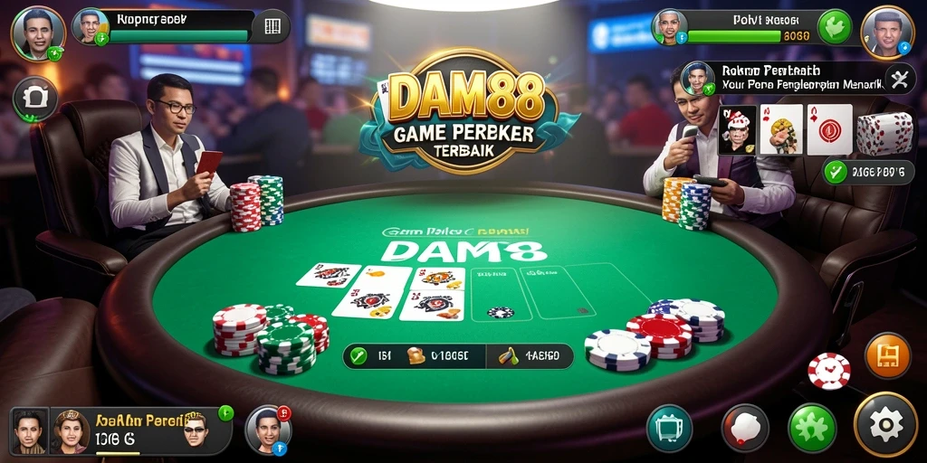 Tangkapan layar gameplay Poker yang menarik dan mendebarkan.