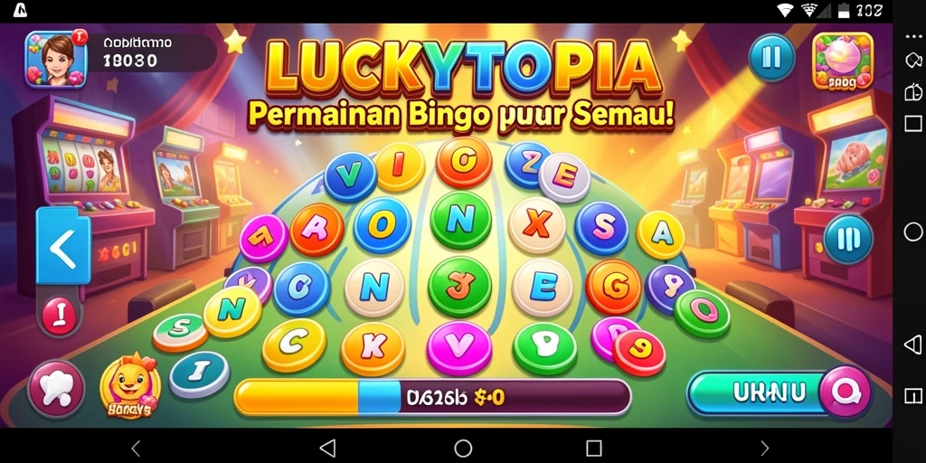 Tampilan Gameplay LUCKYTOPIA yang Menarik dan Seru.