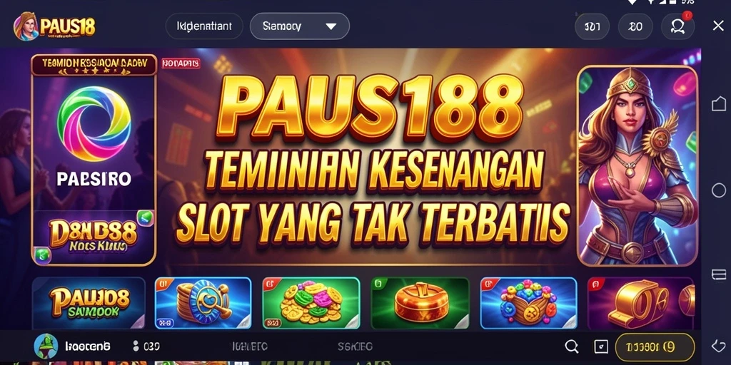 Tampilan gameplay menarik dari PAUS188 yang penuh warna dan efek visual.